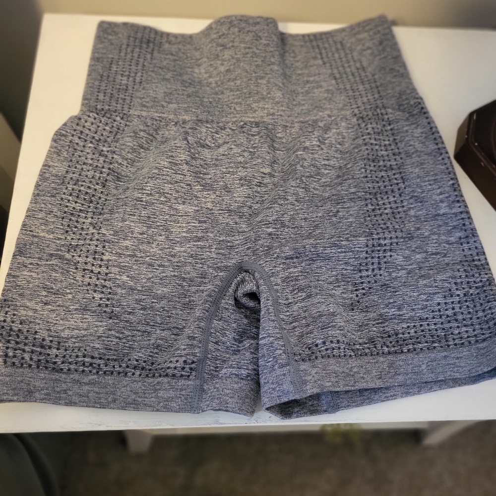 Women's Gray High-Waisted Shorts